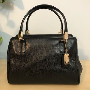 Coach black leather purse